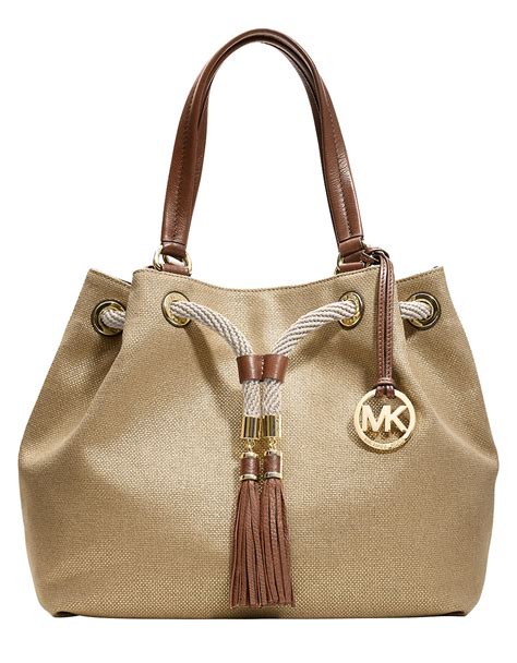 canvas michael kors tote bag|Michael Kors large canvas tote.